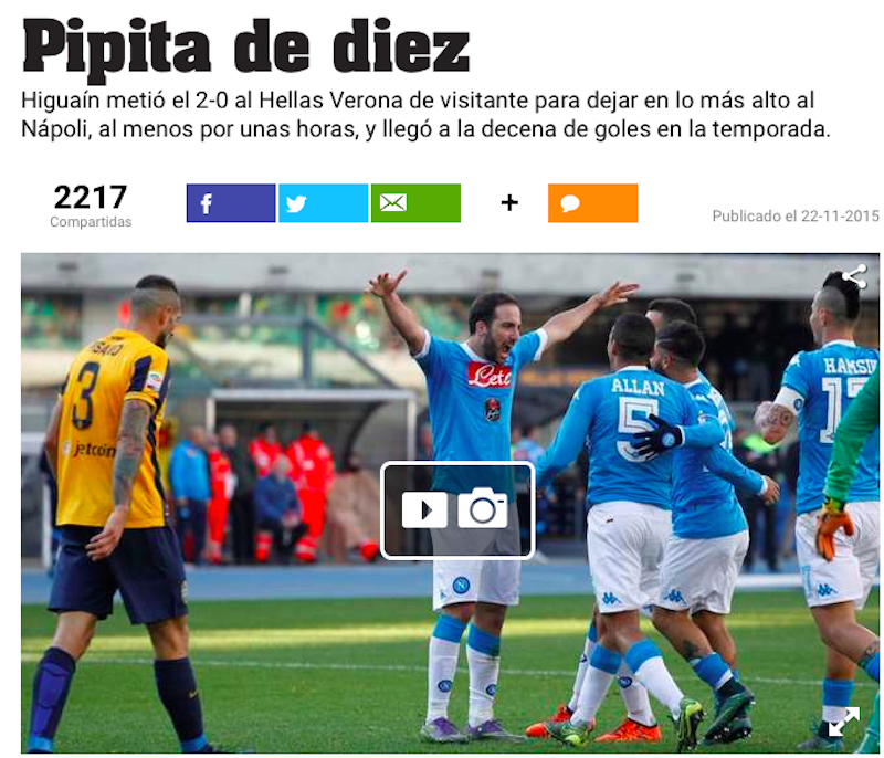 Rassegna stampa estera / Higuain, Pipita de Diez