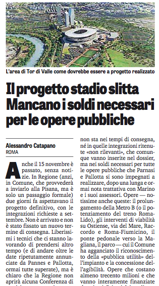 Rallenta lo stadio della Roma, Pallotta non ha ancora trovato i soldi per le opere pubbliche