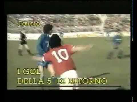 La settima vittoria consecutiva del Napoli 1988 commentata da Gianni Brera (che definiva oziosi i palleggi del Milan)