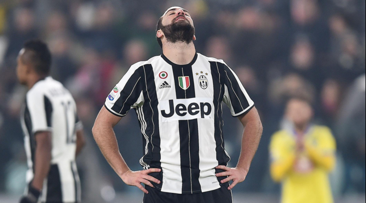 Higuain infortunato: ops, la Juventus ha un solo attaccante a disposizione