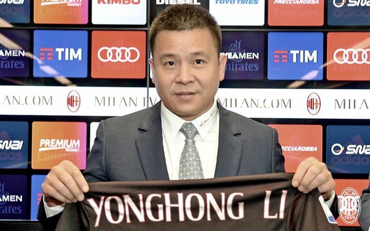 L’ex presidente del Milan Yonghong Li indagato per false comunicazioni