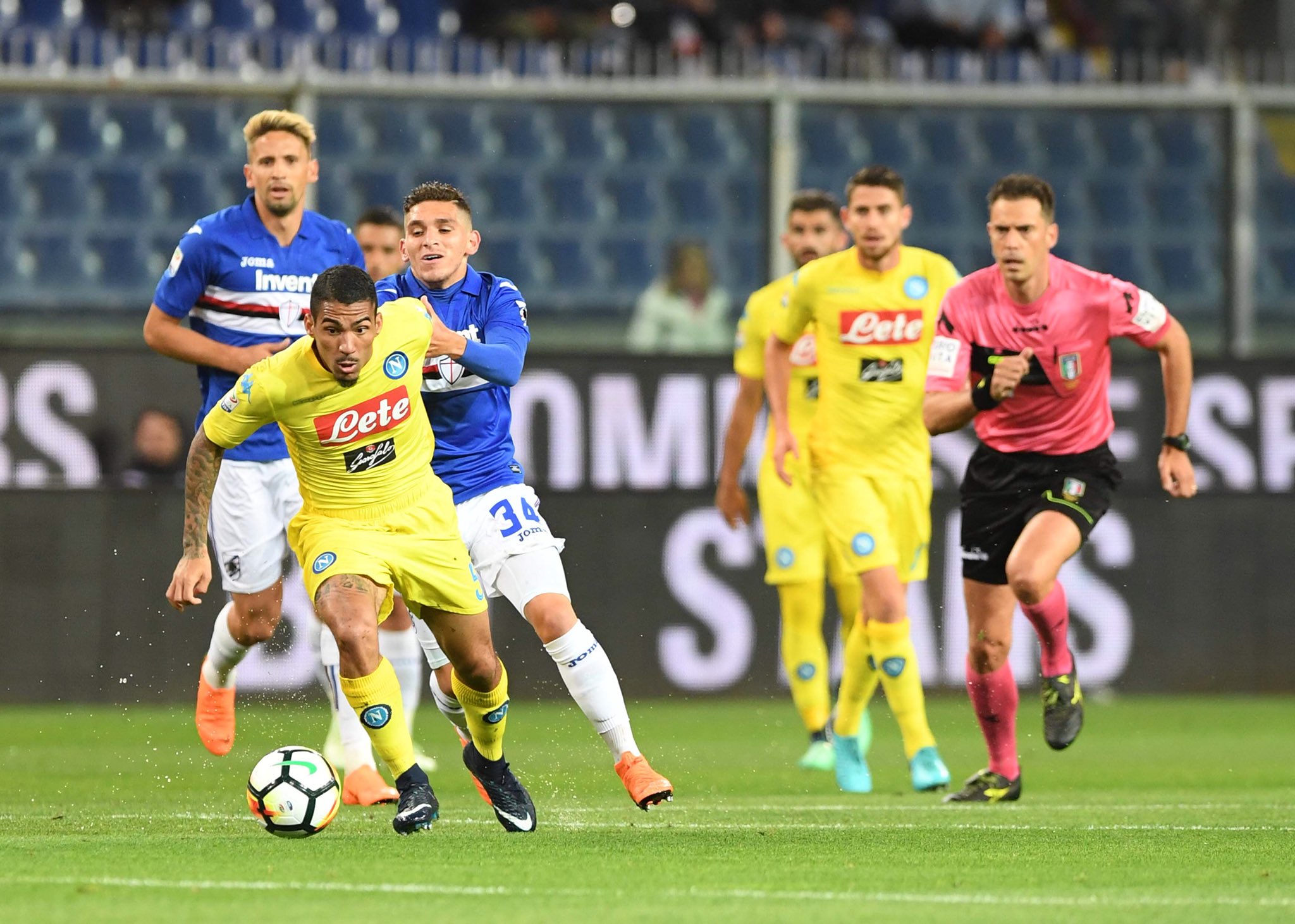 Sampdoria-Napoli 0-0, il primo tempo: vorrei, anzi voglio, ma non riesco