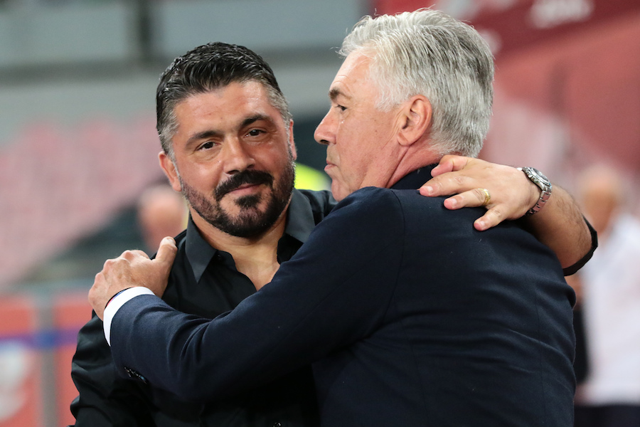 Repubblica: frecciata di Gattuso ad Ancelotti «Stiamo ripartendo dal fondo»