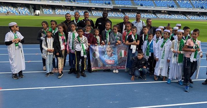 CorSport: 36 bambini algerini a Napoli grazie a Ghoulam. Tour del San Paolo con Koulibaly