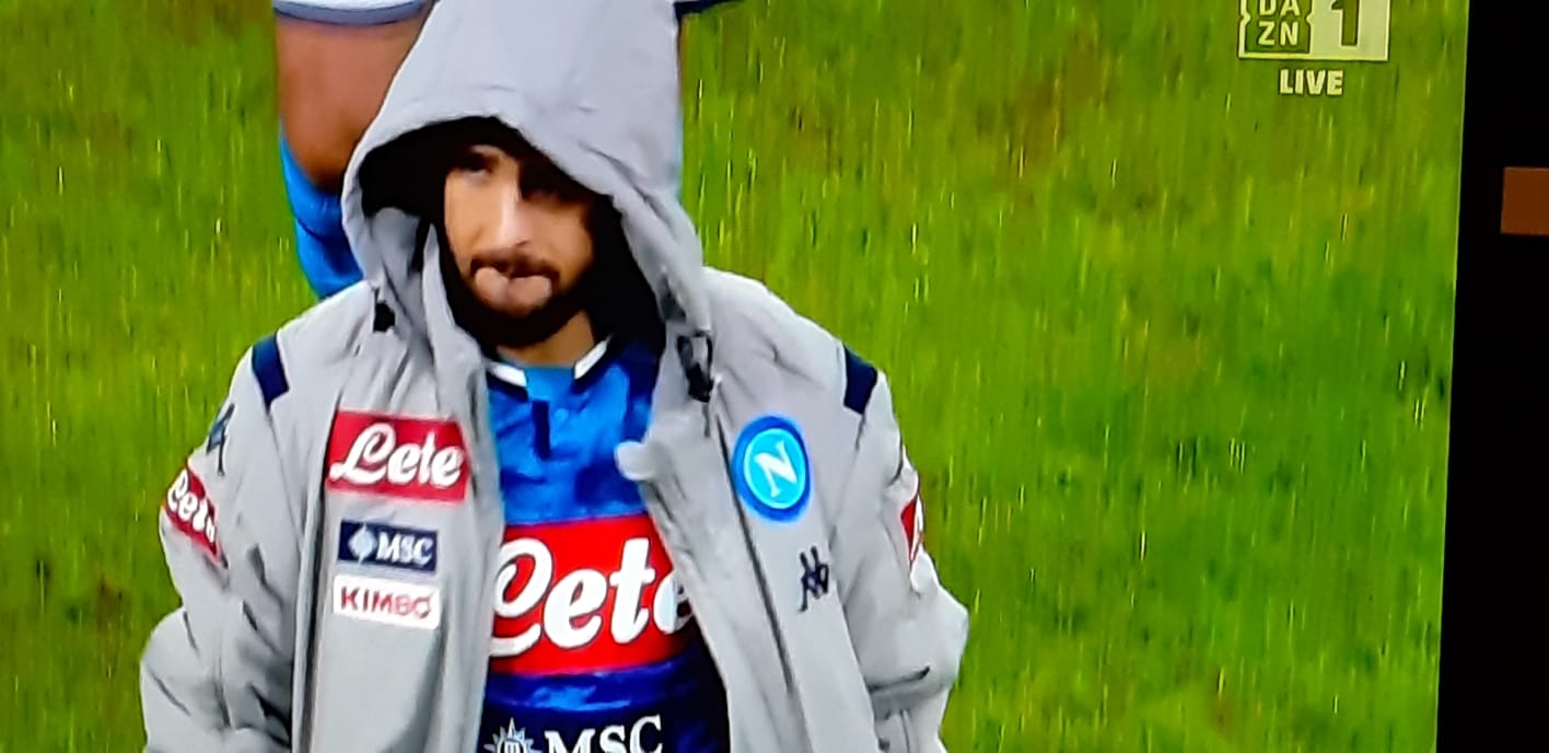 Dazn: Insigne ultimo ad uscire dal campo e primo ad andar via dal San Paolo