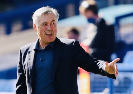 Ancelotti ricomincia da tre. Everton in testa alla Premier a punteggio pieno