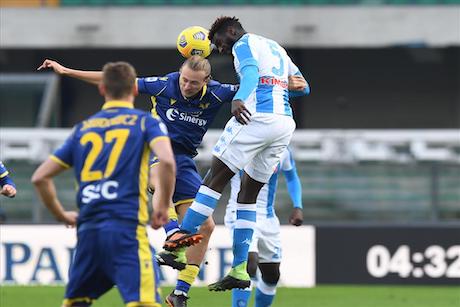 Verona-Napoli: sono tutti del Verona i cinque calciatori con più chilometri percorsi