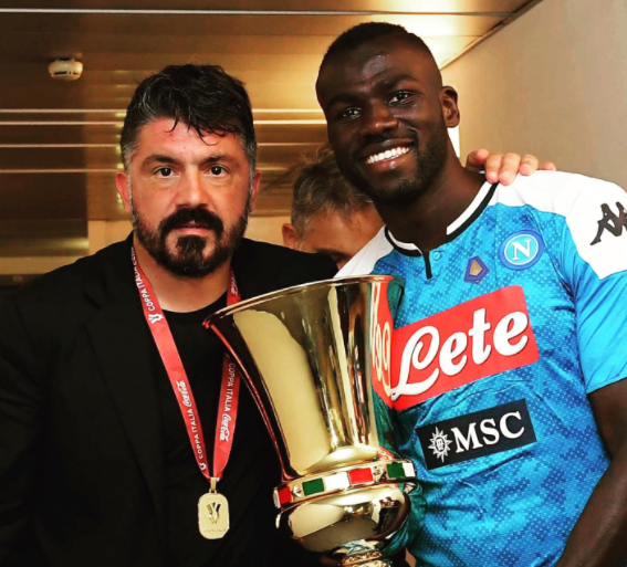 Koulibaly saluta Gattuso: «Avrò sempre stima e riconoscenza per te e il tuo staff»