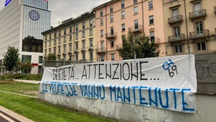 Gli ultrà avvertono l’Inter: «Società, attenzione, le promesse vanno mantenute»