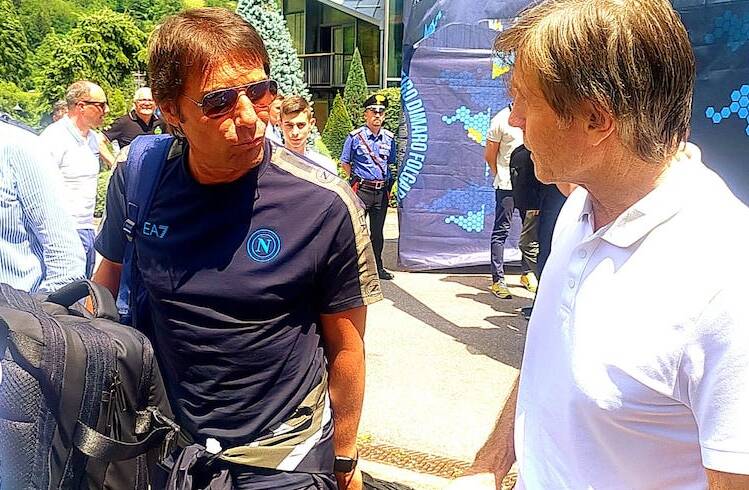 Conte: «Oriali mi dice sempre: “a questa gente dobbiamo dare”». Oriali: «Mai avuta un’accoglienza così»