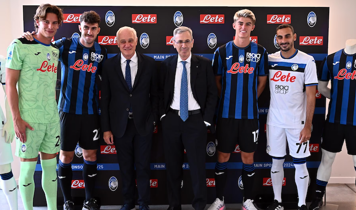 Acqua Lete sponsor dell’Atalanta, la scritta rossa non dipendeva dal Napoli