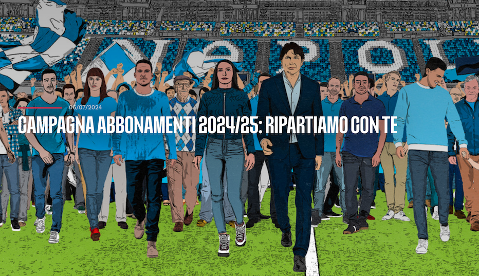 «Ripartiamo Con Te», la campagna abbonamenti del Napoli: obiettivo quota venticinquemila (CorSport)