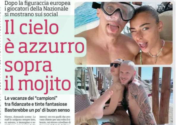 Le foto in vacanza dei Nazionali, anche i bambini avrebbero capito che non era opportuno (Corsport)