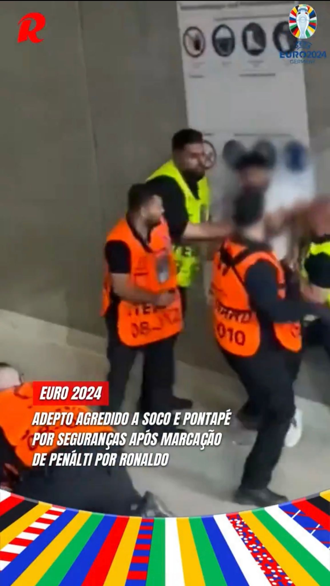Euro2024, due tifosi aggrediti dagli steward a margine di Portogallo-Slovenia (VIDEO)
