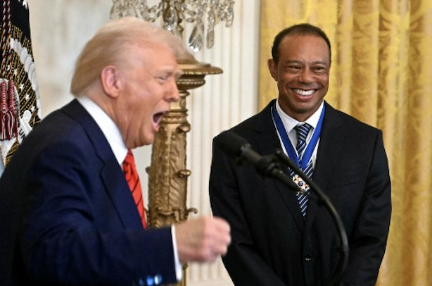 Tiger Woods entra nella famiglia Trump e grazie all’amore il presidente vuole guidare il golf mondiale (Telegraph)